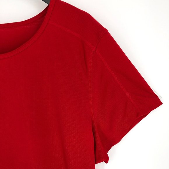 ID Ideology Womens Short Sleeve Rapid Dry Active T-Shirt Red 2XL - Picture 3 of 7